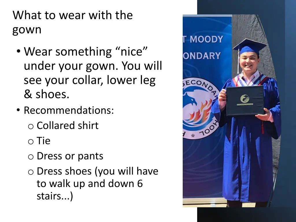 what to wear with the gown