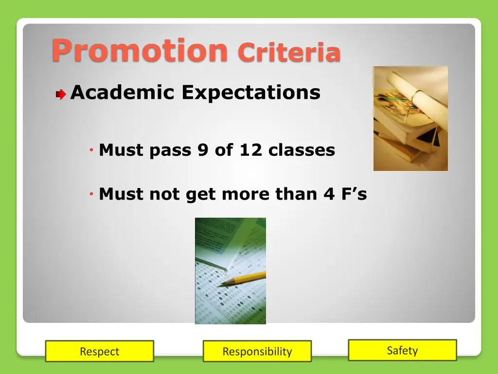 promotion criteria