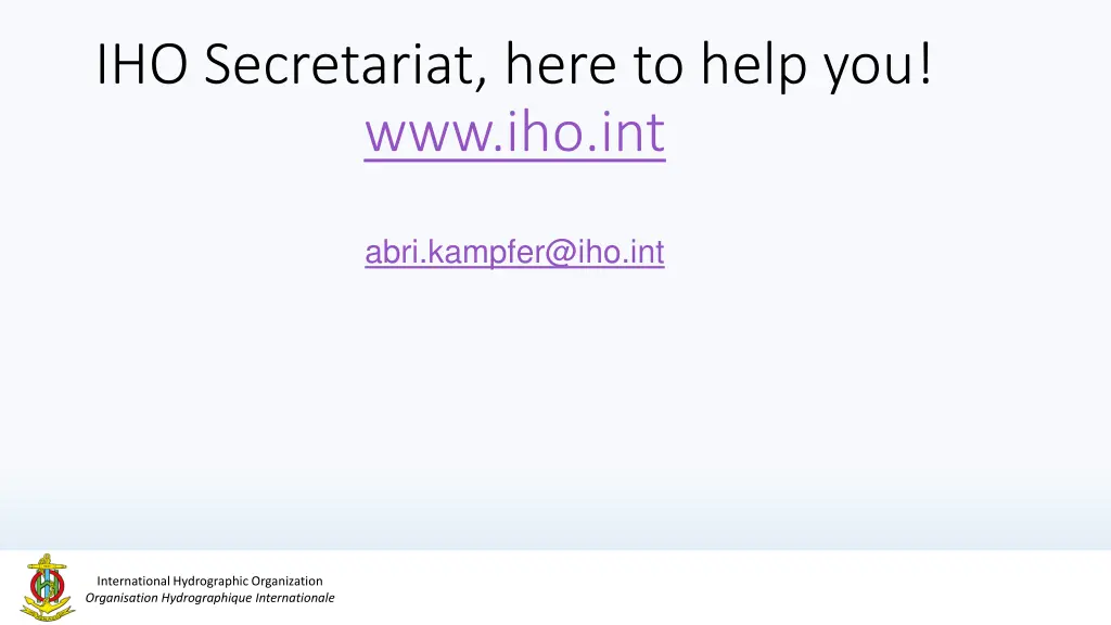 iho secretariat here to help you www iho int