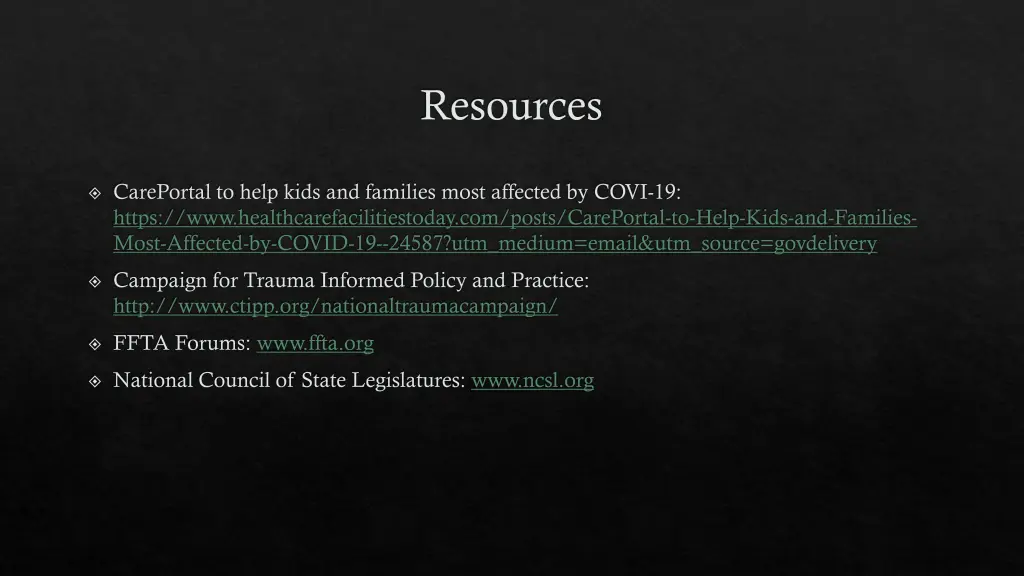 resources