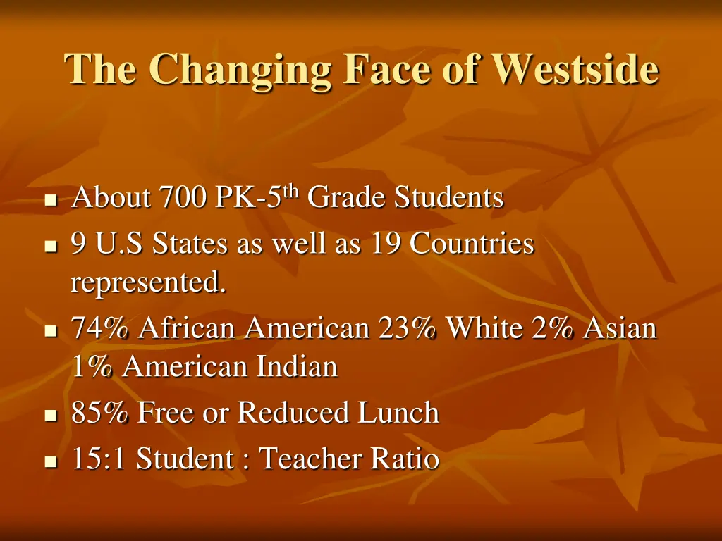 the changing face of westside