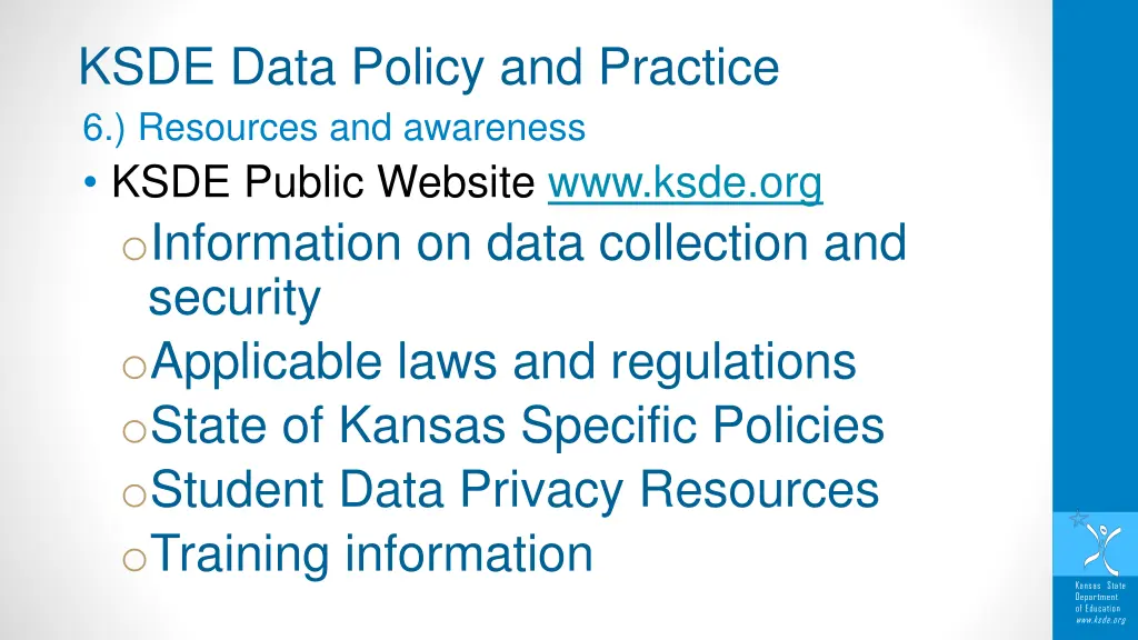 ksde data policy and practice 6