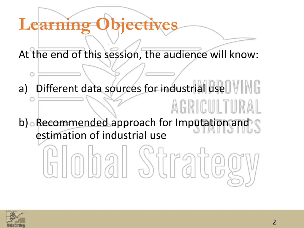 learning objectives