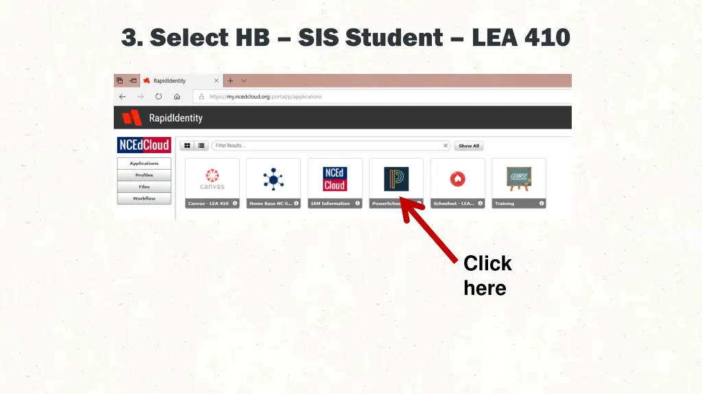 3 select hb sis student lea 410