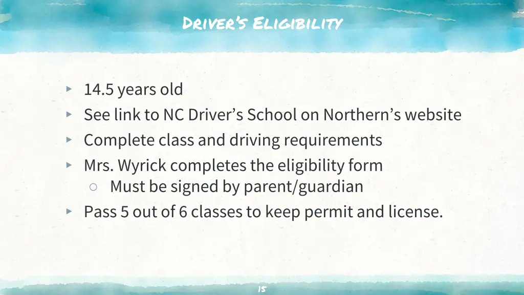 driver s eligibility