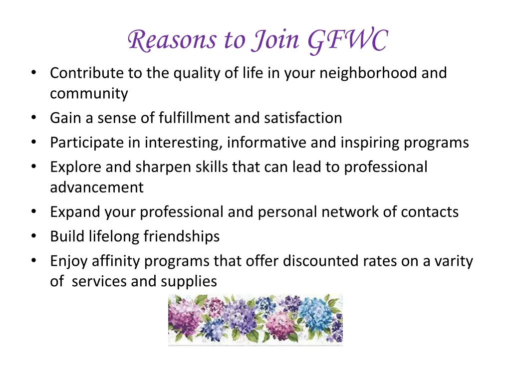 reasons to join gfwc contribute to the quality