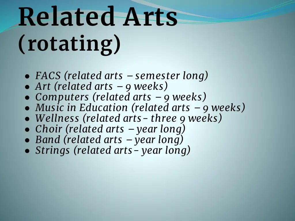 related arts rotating