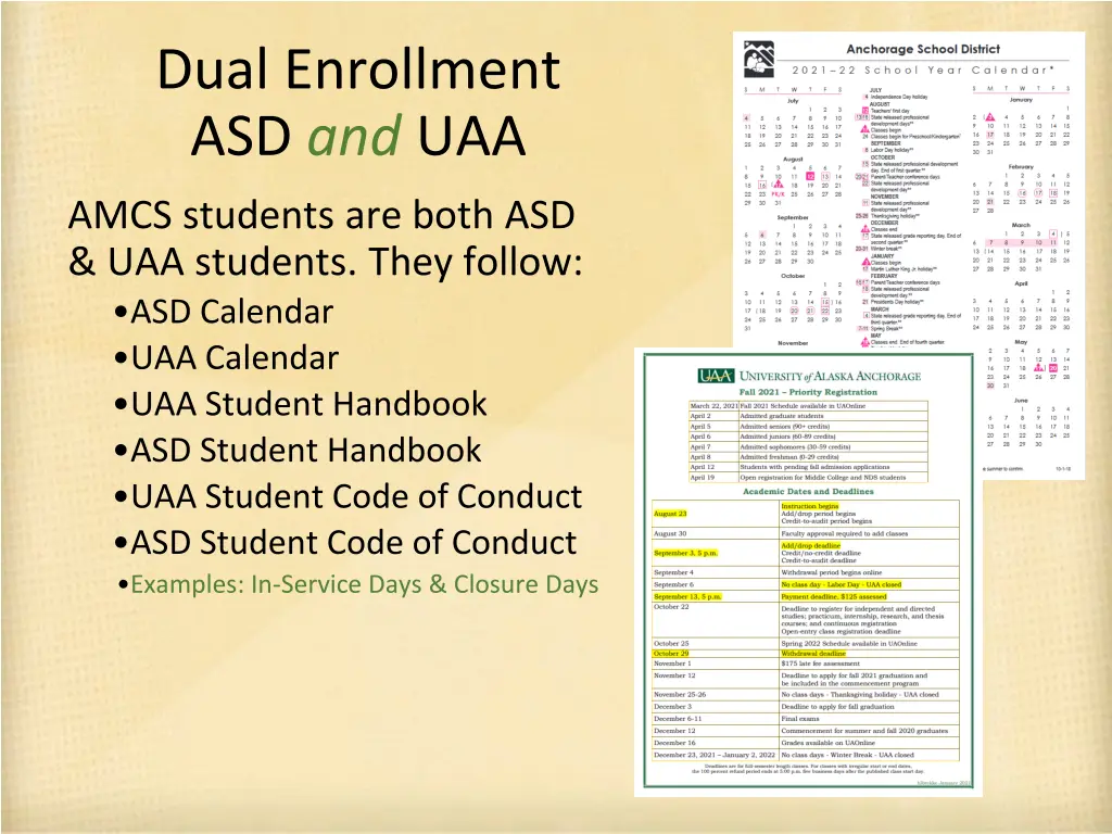 dual enrollment asd and uaa