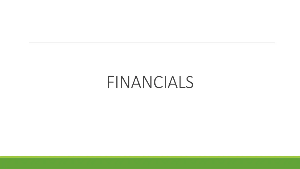 financials