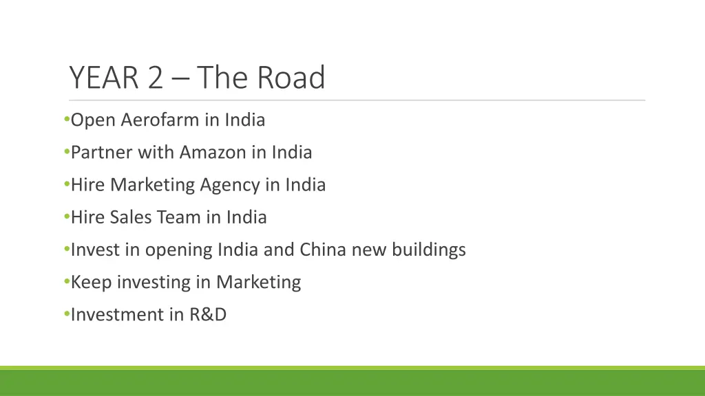 year 2 the road open aerofarm in india partner