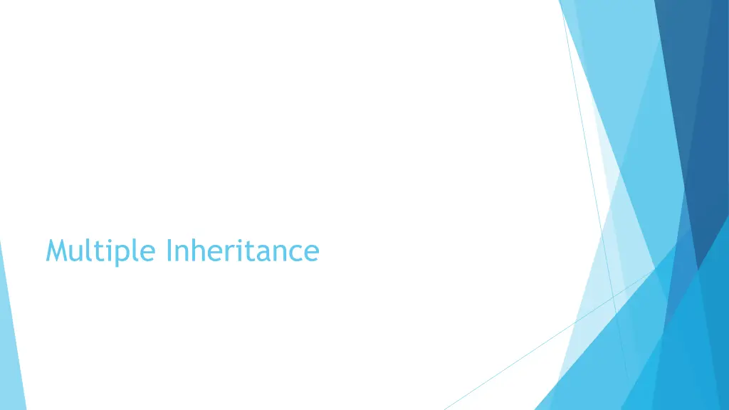 multiple inheritance