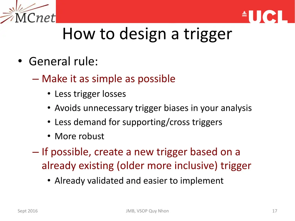 how to design a trigger 1