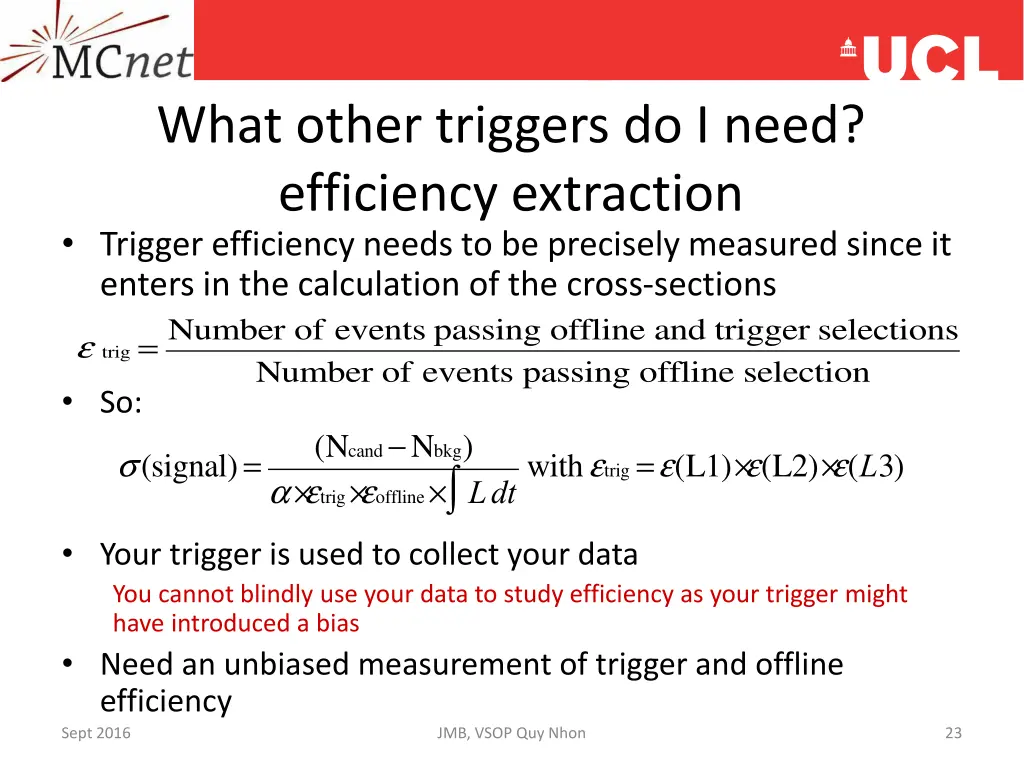 what other triggers do i need efficiency