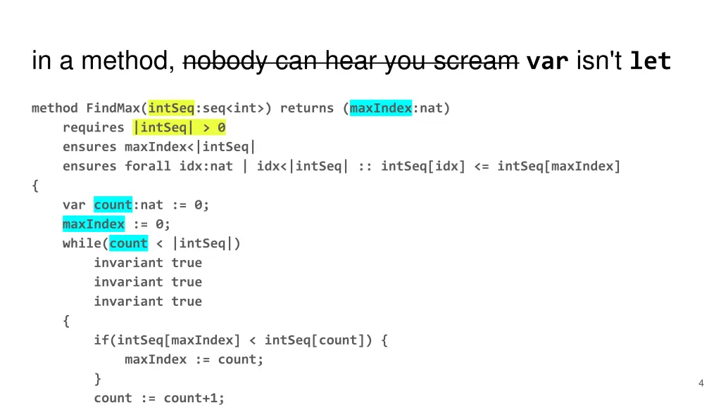 in a method nobody can hear you scream