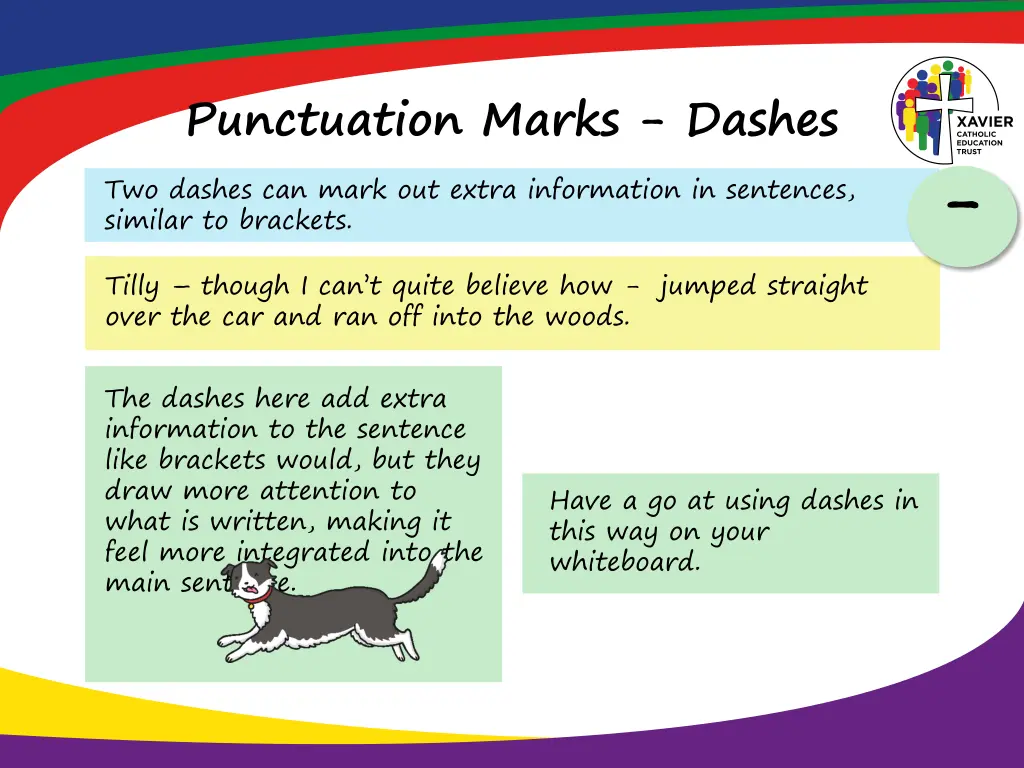 punctuation marks dashes two dashes can mark