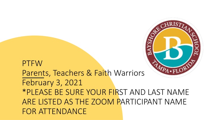 ptfw parents teachers faith warriors february