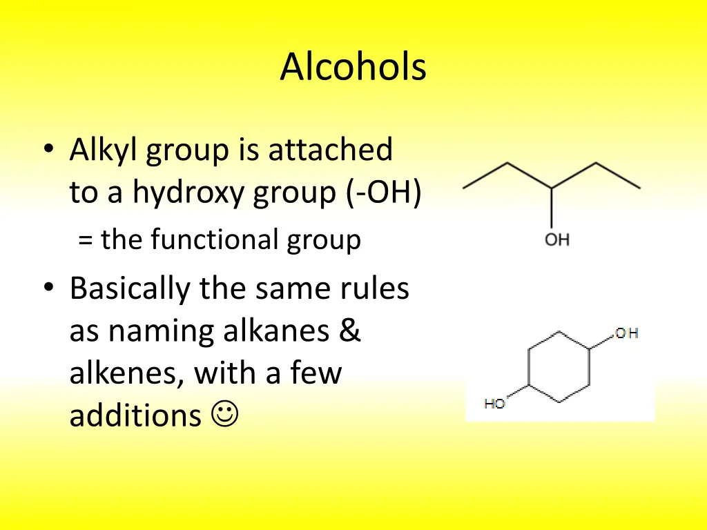 alcohols