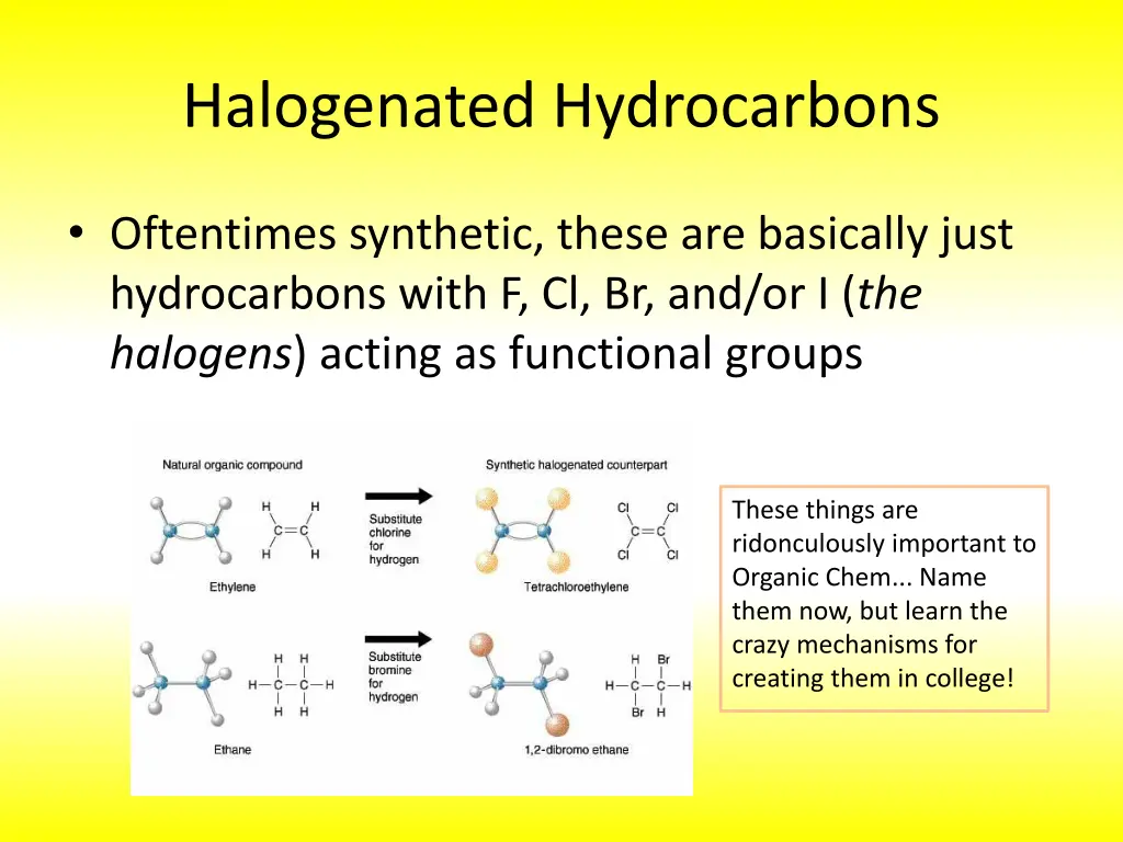 halogenated hydrocarbons