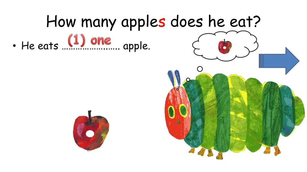 how many apples does he eat