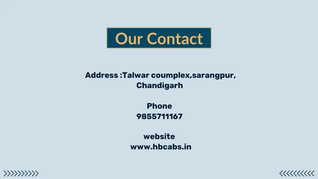 our contact