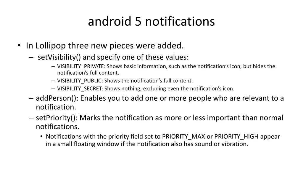 android 5 notifications