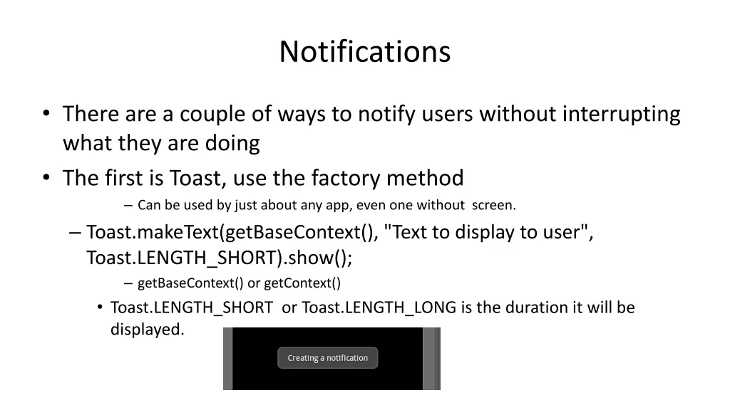 notifications