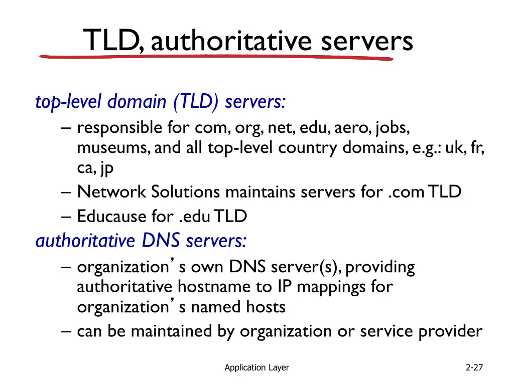 tld authoritative servers