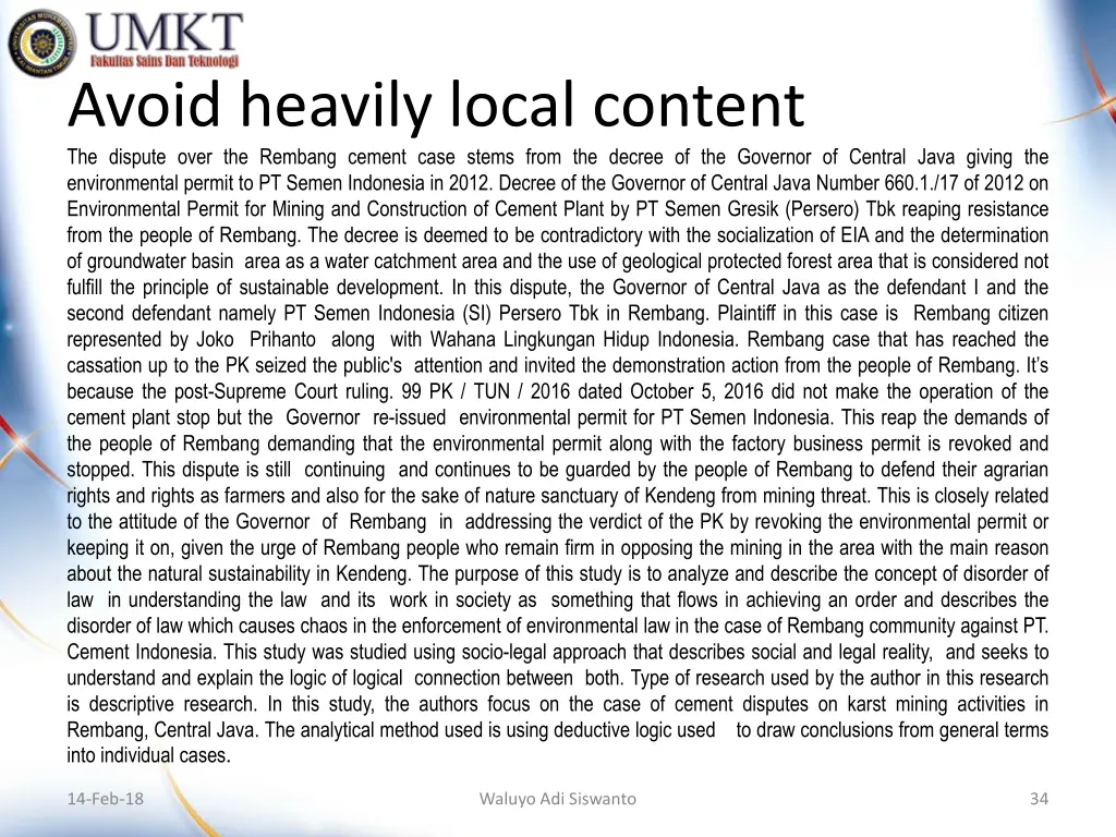 avoid heavily local content the dispute over