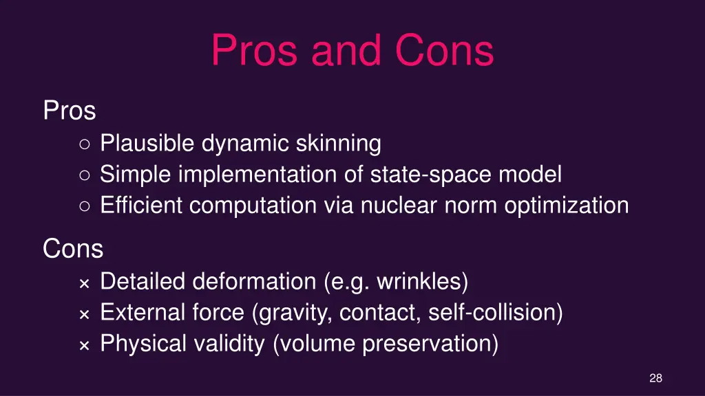 pros and cons