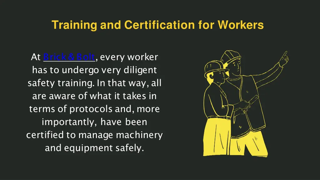 training and certification for workers