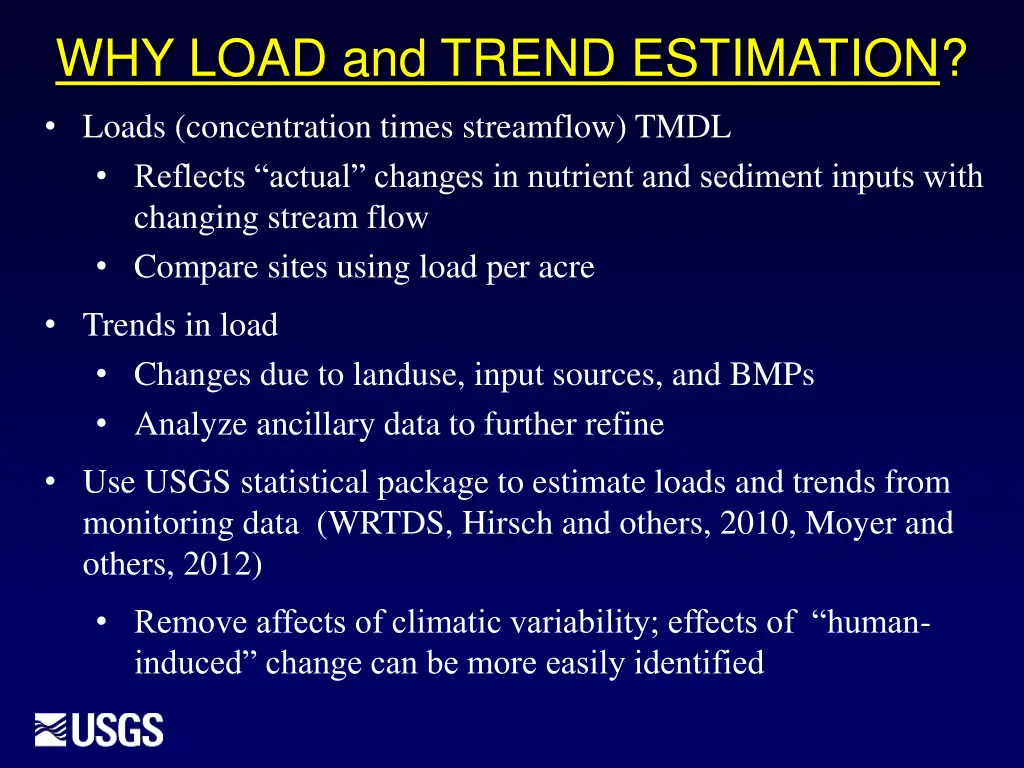 why load and trend estimation