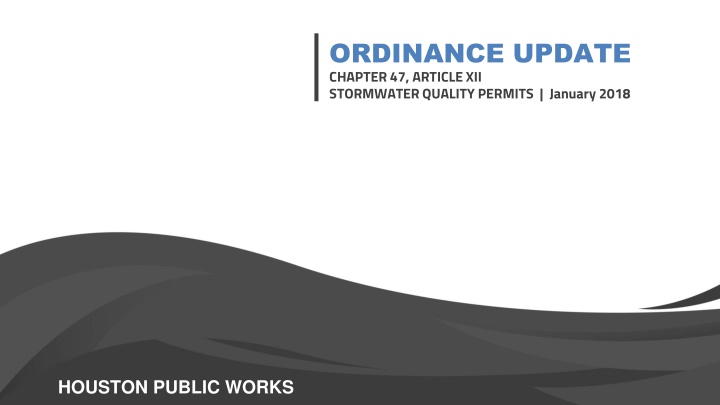 ordinance update chapter 47 article