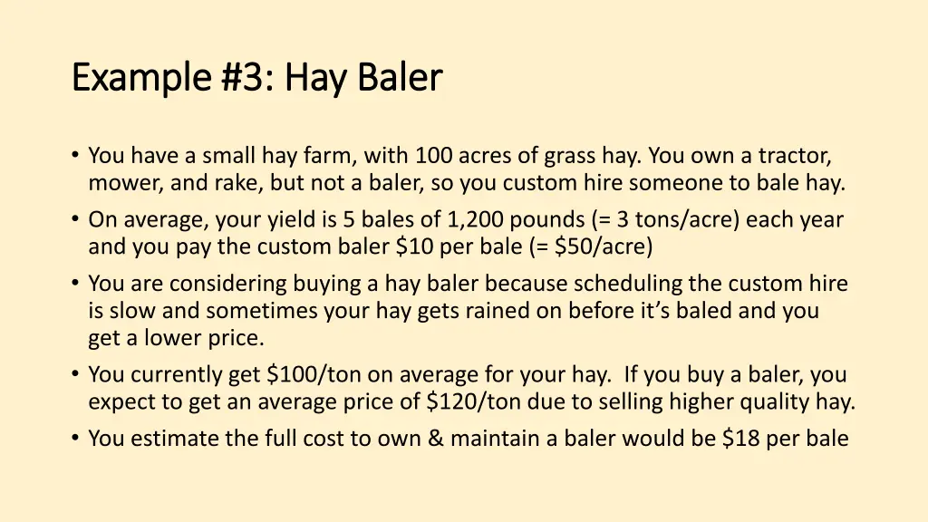 example 3 hay baler example 3 hay baler