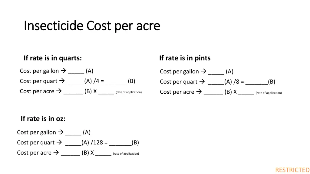 insecticide cost per acre insecticide cost