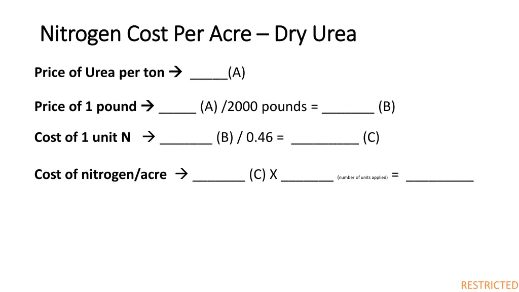 nitrogen cost per acre nitrogen cost per acre 3