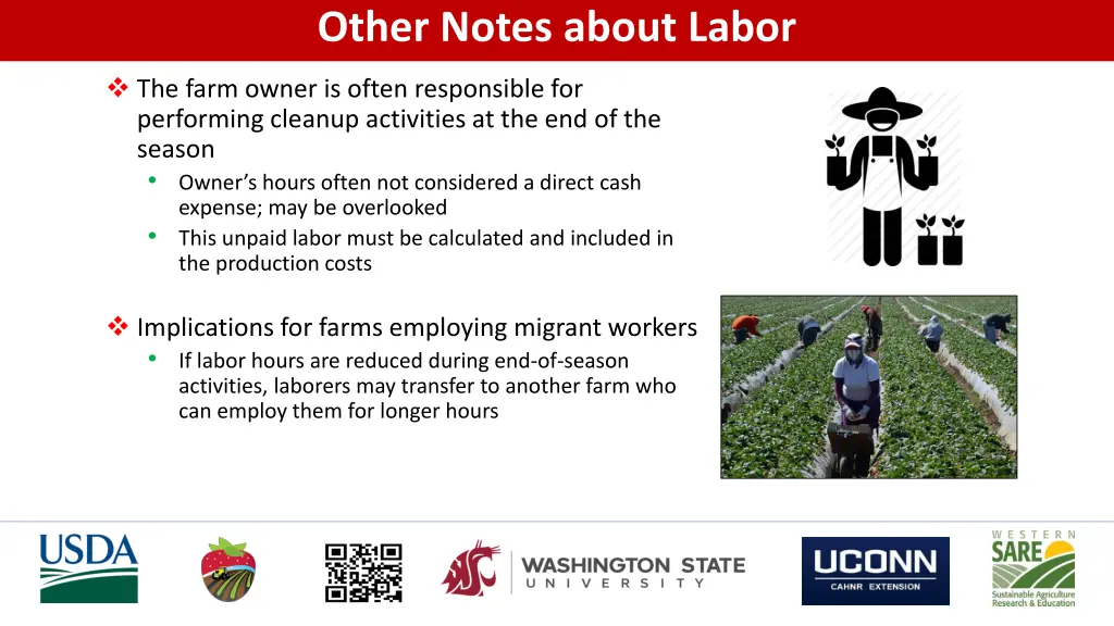 other notes about labor