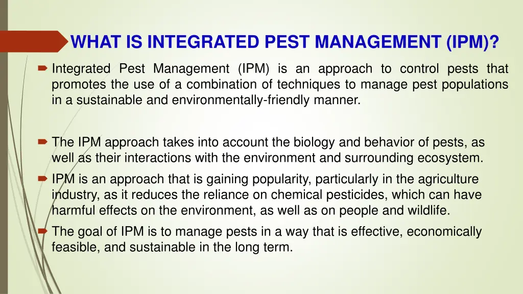 what is integrated pest management ipm