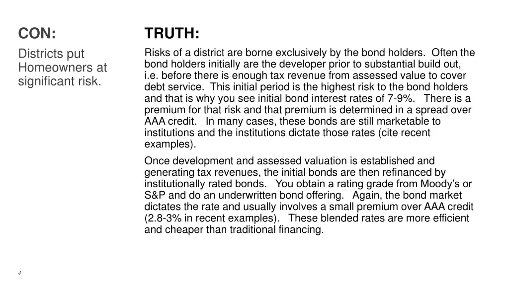 con districts put homeowners at significant risk