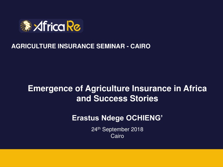 agriculture insurance seminar cairo