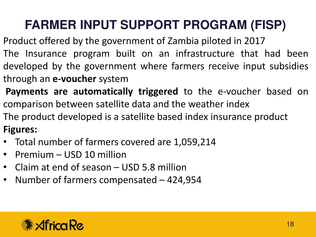 farmer input support program fisp product offered