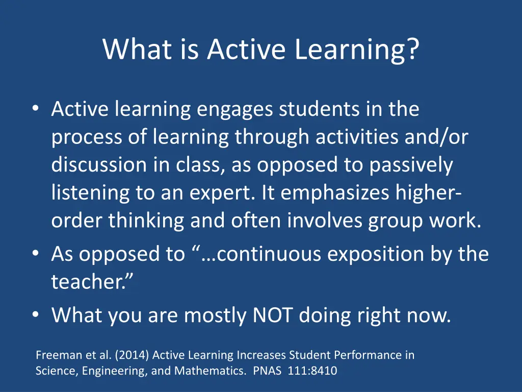 what is active learning