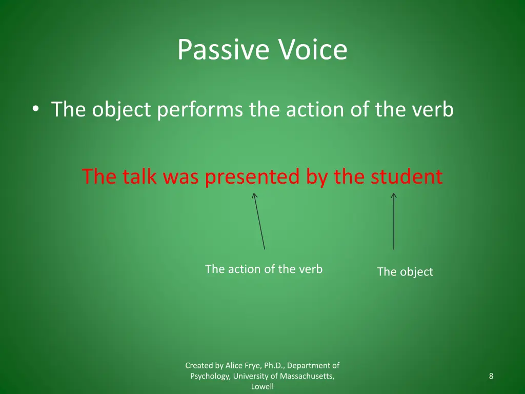 passive voice