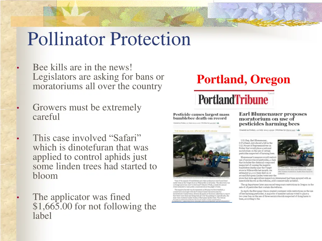 pollinator protection