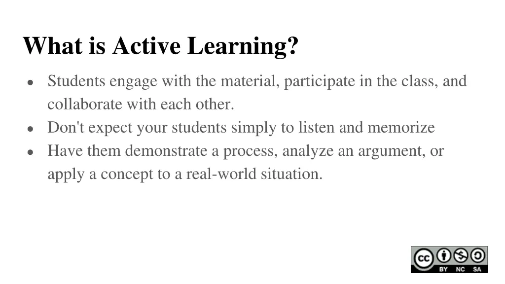 what is active learning