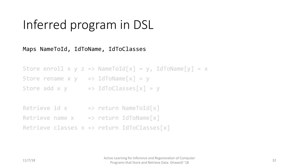 inferred program in dsl 1