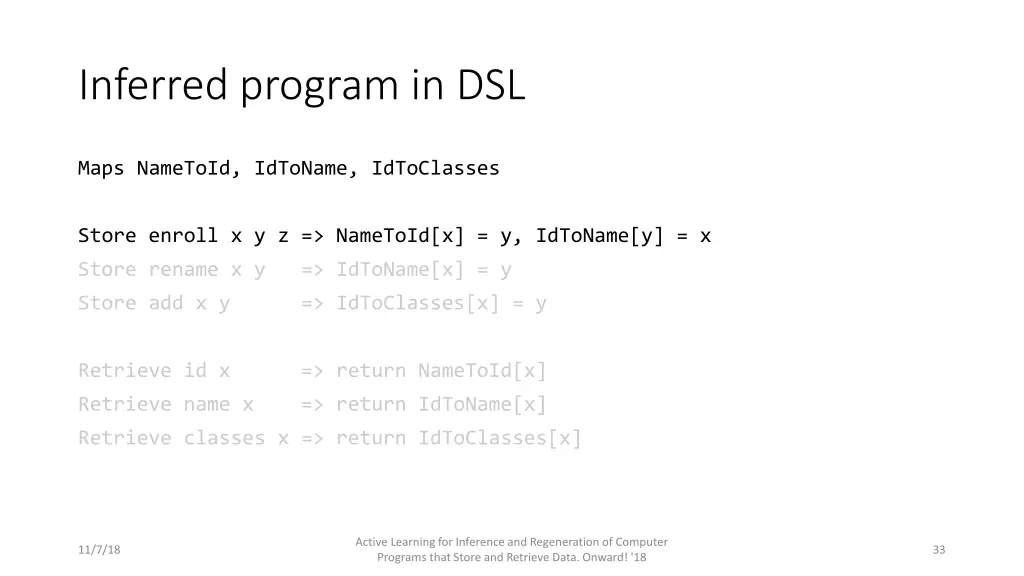 inferred program in dsl 2