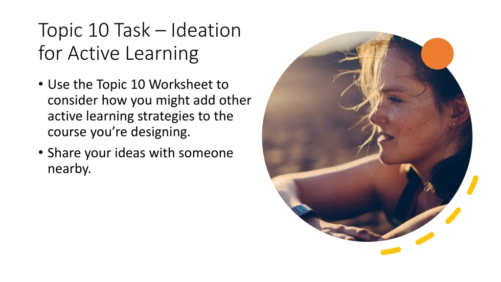 topic 10 task ideation for active learning