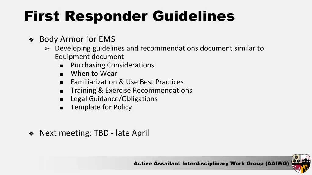 first responder guidelines 1