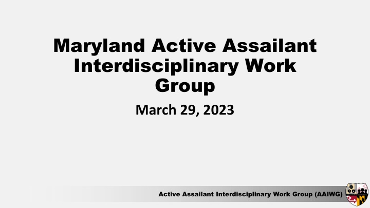 maryland active assailant interdisciplinary work