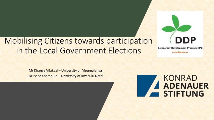 mobilising citizens towards participation